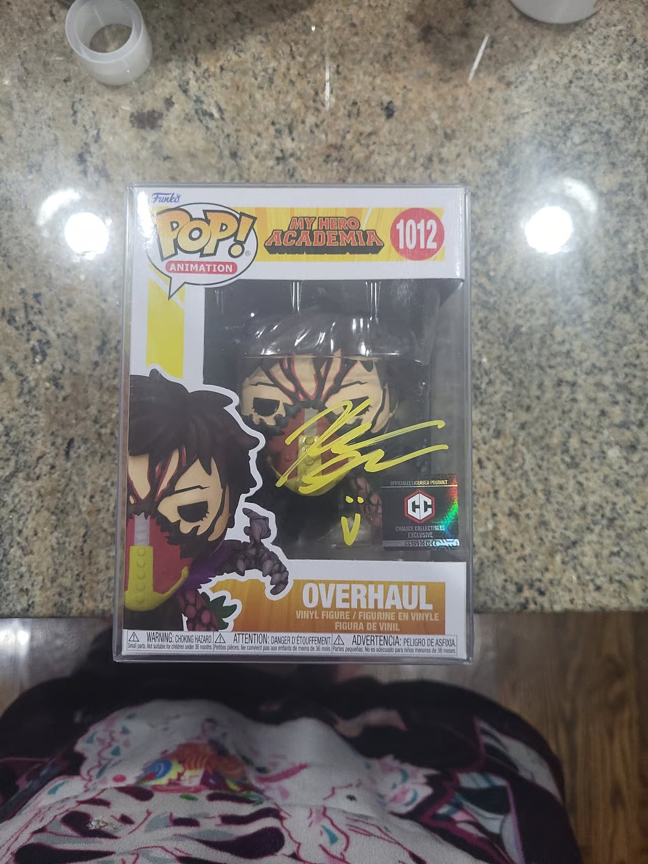 Autographed My Hero Academia Overhaul Chalice Collectibles Exclusive Funko Pop